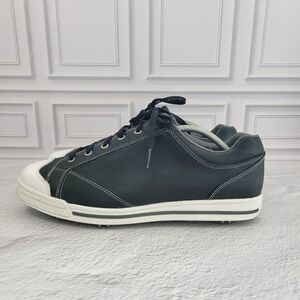 FootJoy FJ Street Golf Shoes Black White Toe Cap Spiked Size 12 Wide Style 56421